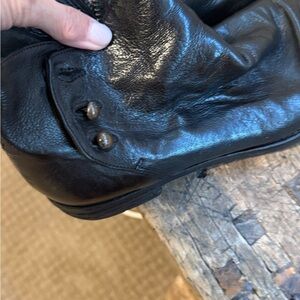 Officine Creative Glossy Black Leather Booties